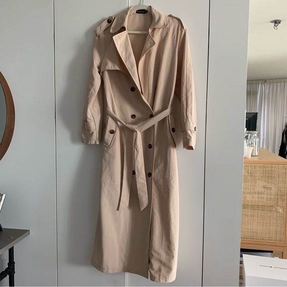 SOLD PrettyLittleThing Oversized Trench Coat - Picture 5 of 7
